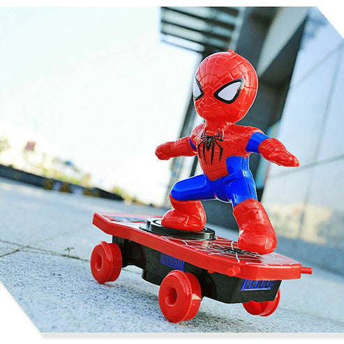 Electric Stunt Skateboard Toy – Spider Hero Design