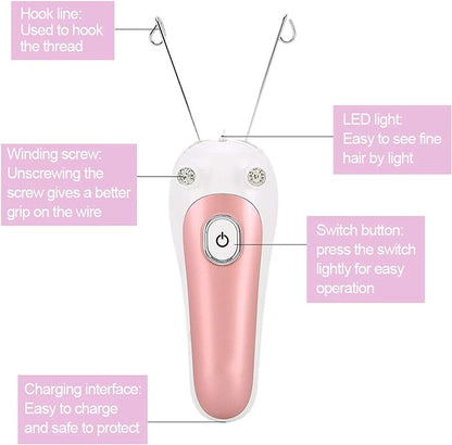 Electric Facial Threading Hair Removal Device for Women