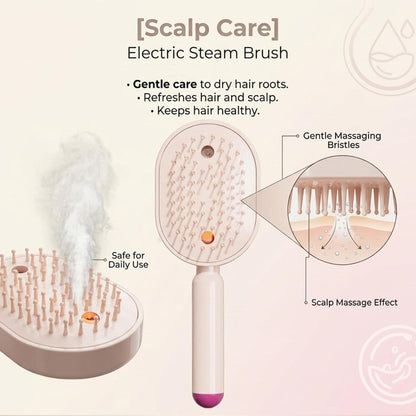 Rechargeable Steam Hair Straightening Brush